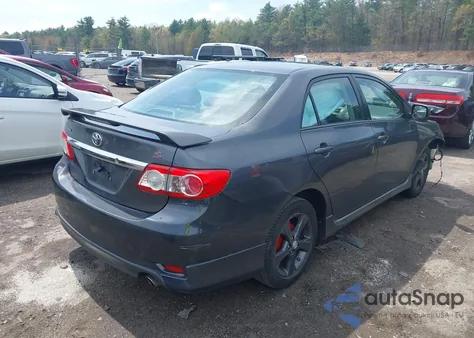 2011 Toyota Corolla S from USA, damaged, VIN 2T1BU4EE0BC631610